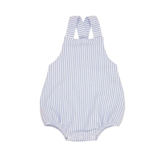 The Beaufort Bonnet Company Other - TBBC Stillman Sunsuit Blue Stripe 6-12